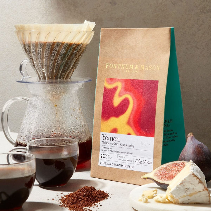 Ground coffee Yemen Mokha Masar 200g (British brand)