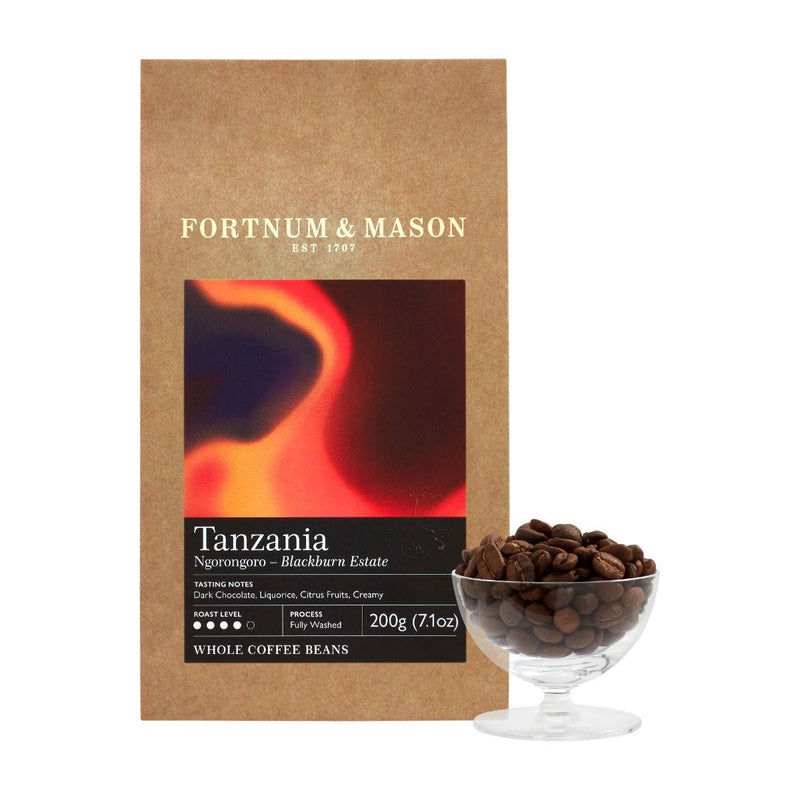 Tanzania Blackburn Estate whole coffee beans 200g, imported from the UK
