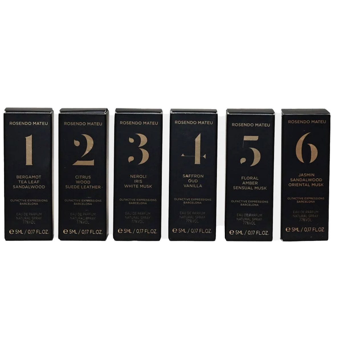 Rosendo Mateu perfume discovery set 7 samples 2ml - British product