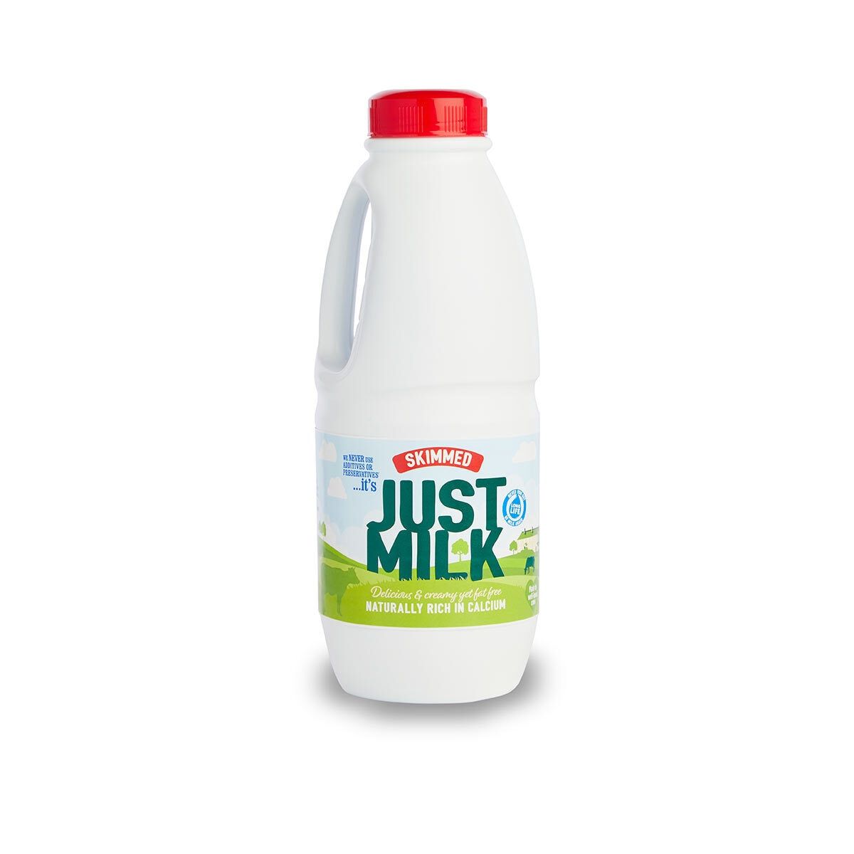 Candia Just Milk UHT Skimmed Milk, 6 x 1L