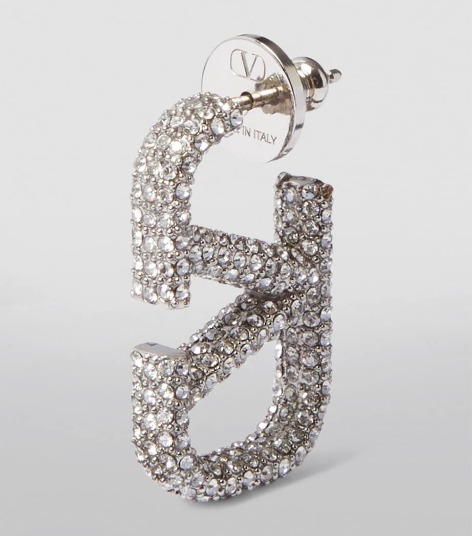 Valentino Garavani VLogo Signature Strass earrings, UK version
