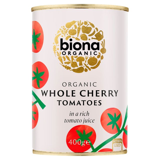 Biona Organic Whole Cherry Tomatoes   400g