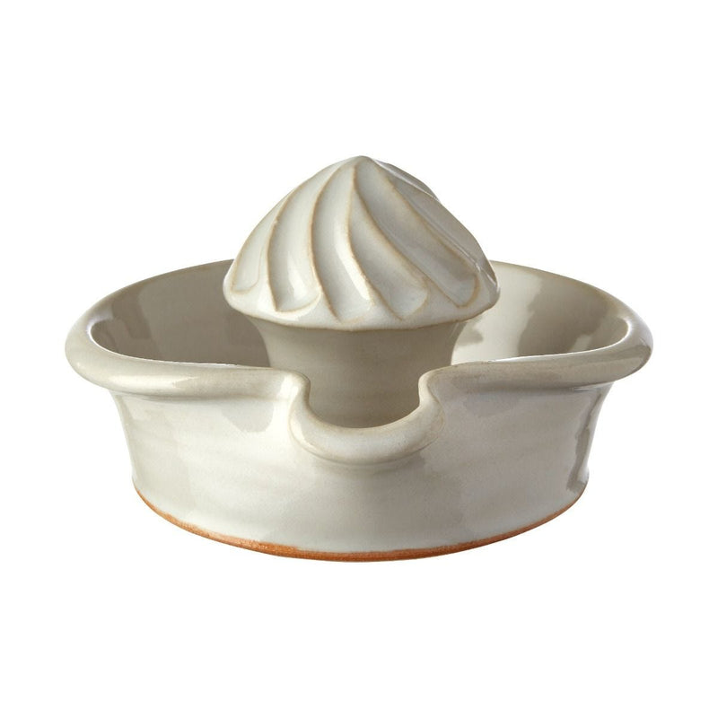 Arwyn Jones white ceramic lemon squeezer hand carved - British product