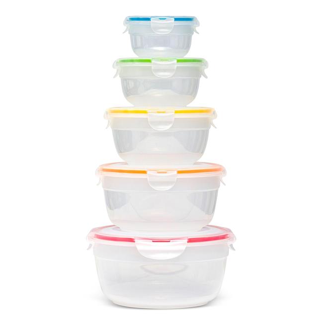 Lock & Lock Round Food Container Set   5 per pack GOODS M&S   