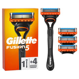 Gillette Fusion 5 Manual Razor Starter Pack with 4 Blades GOODS M&S   