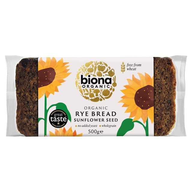 Biona Organic Rye & Sunflower Seed Bread   500g GOODS M&S   