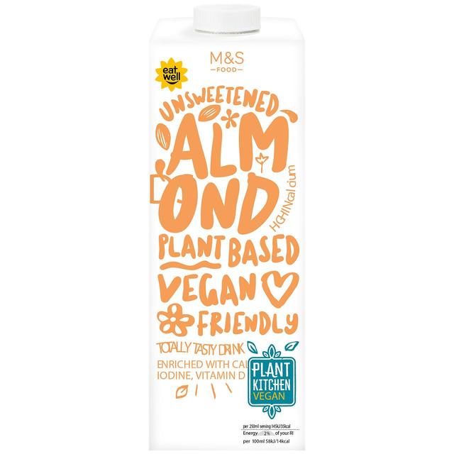 M&S Plant Kitchen Unsweetened Almond Drink   1L GOODS M&S   