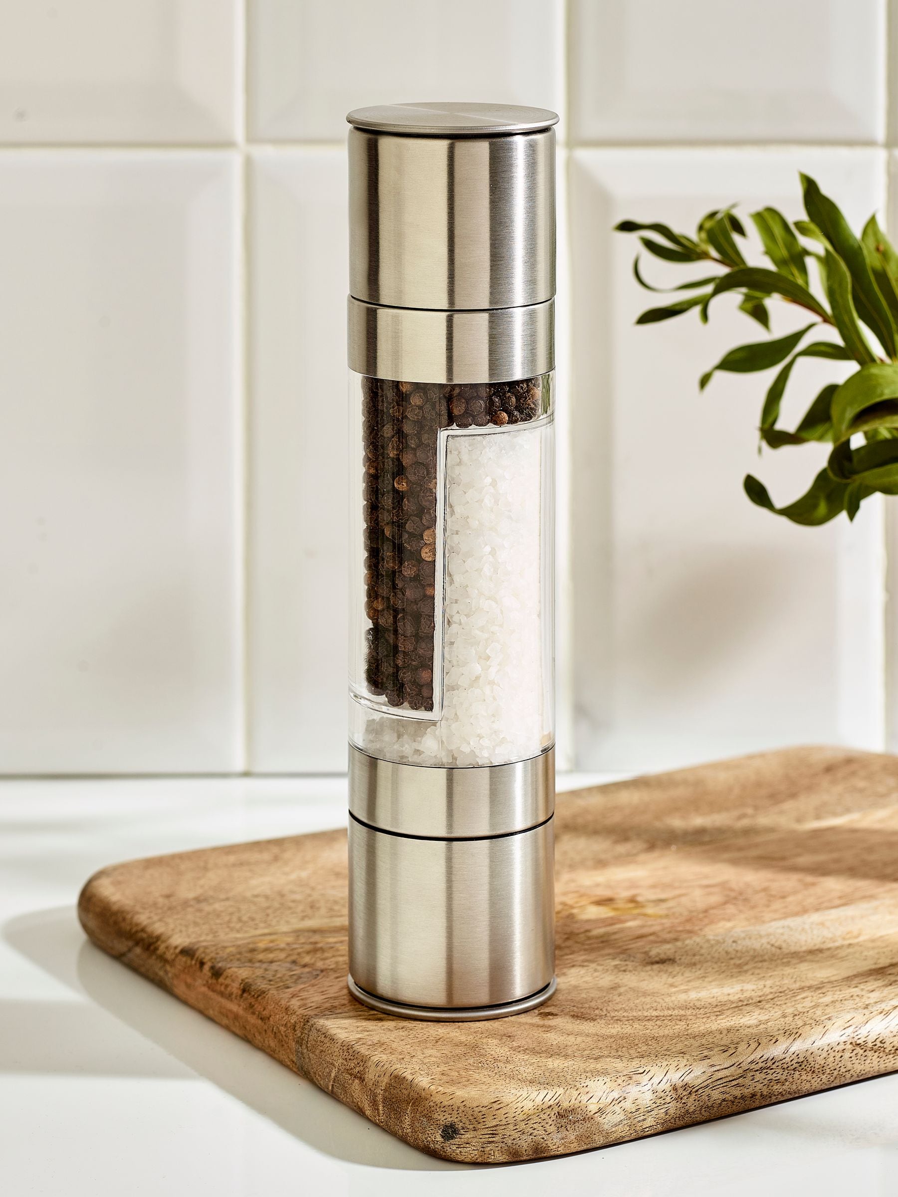 Salt and pepper grinder steel two-in-one 22.5cm - British product