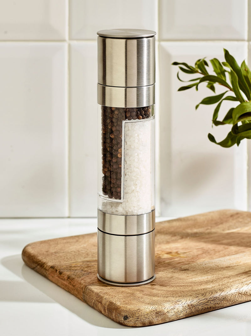 Salt and pepper grinder steel two-in-one 22.5cm - British product