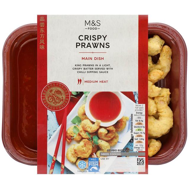 M&S Crispy Battered Prawns   240g