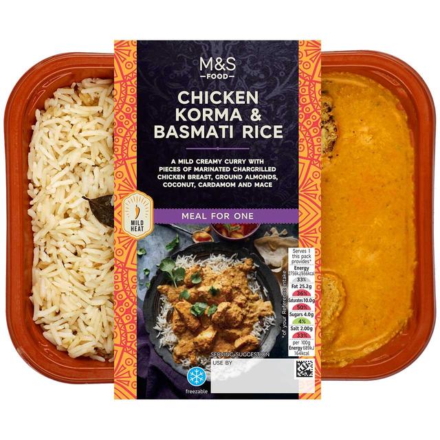 M&S Chicken Korma with Basmati Rice   400g GOODS M&S   