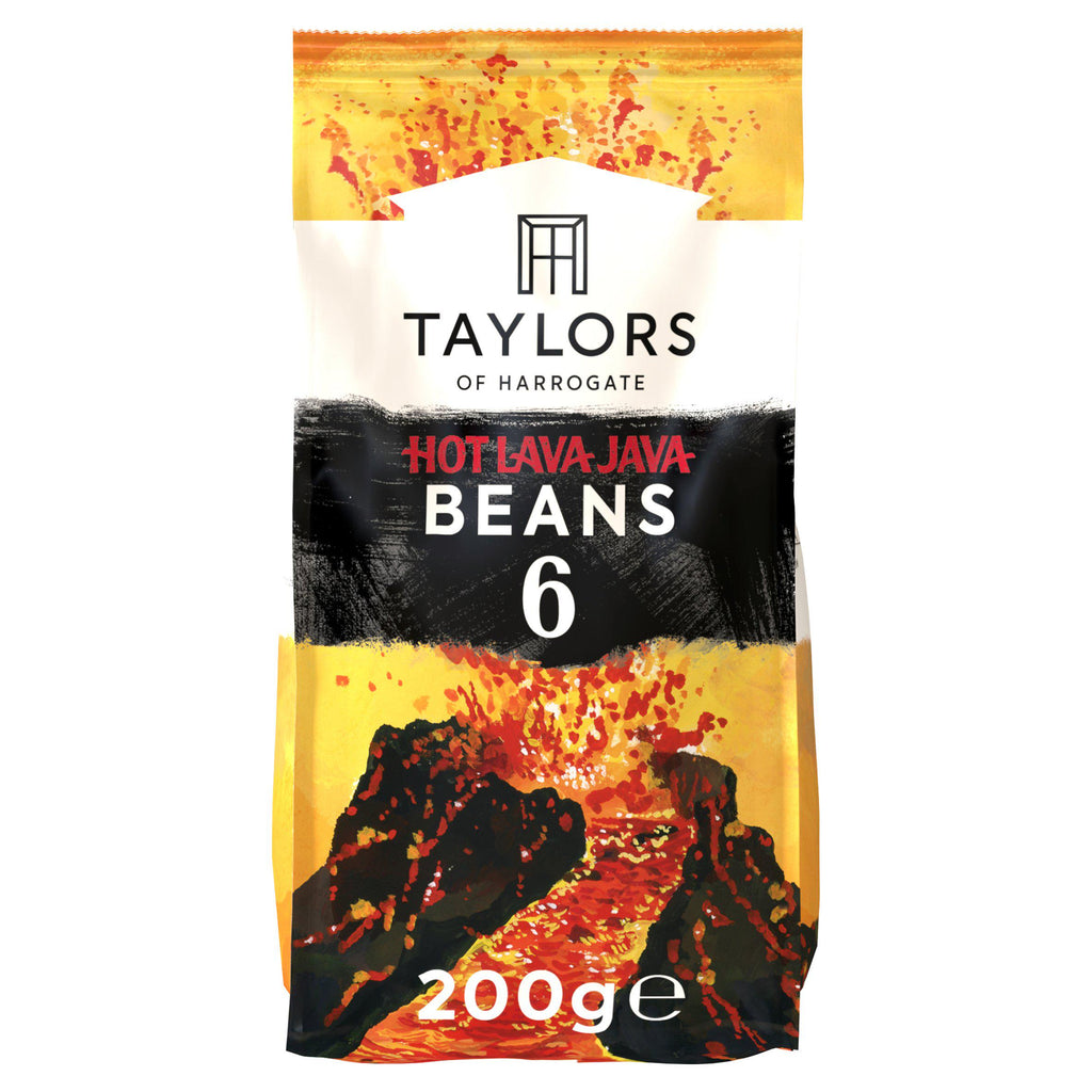 Taylors of Harrogate Hot Lava Java Beans Roast Coffee 200g