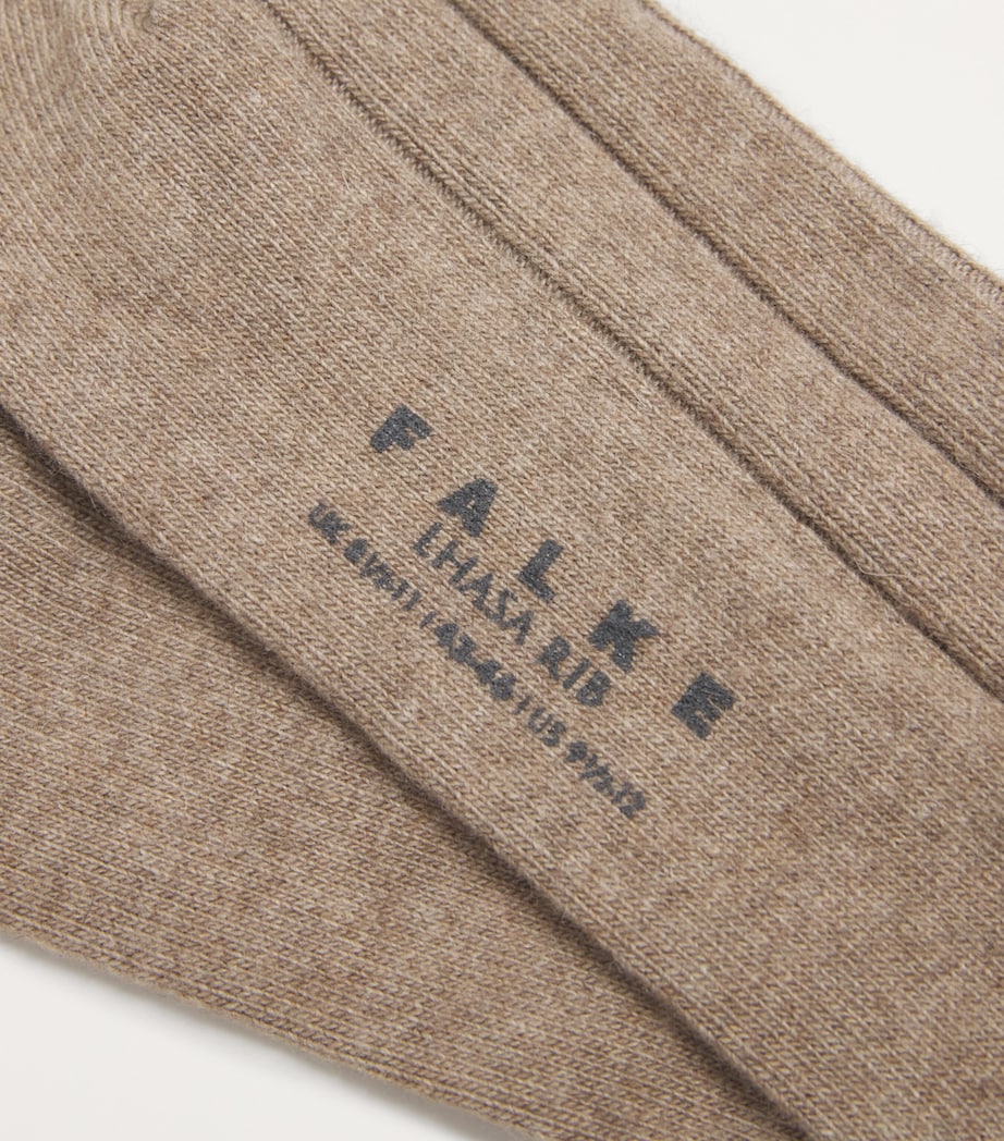 Falke wool-cashmere blend Lhasa ribbed socks, UK version