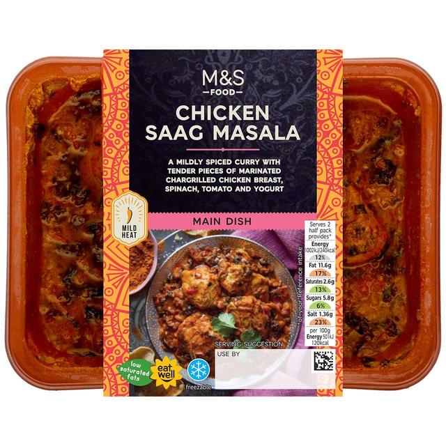 M&S Chicken Saag Masala   400g