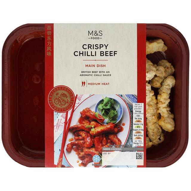 M&S Crispy Battered Chilli Beef   250g