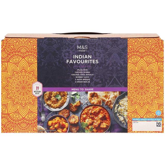 M&S Indian Favourites Takeaway Box   1.39kg