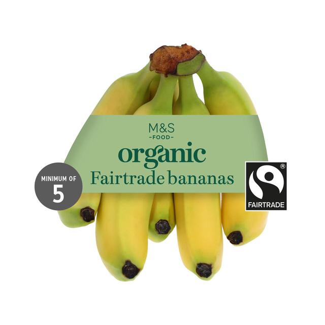 M&S Organic Fairtrade Bananas   5 per pack GOODS M&S   