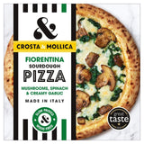 Crosta & Mollica Fiorentina Sourdough Pizza with Mushrooms & Spinach   443g GOODS M&S   