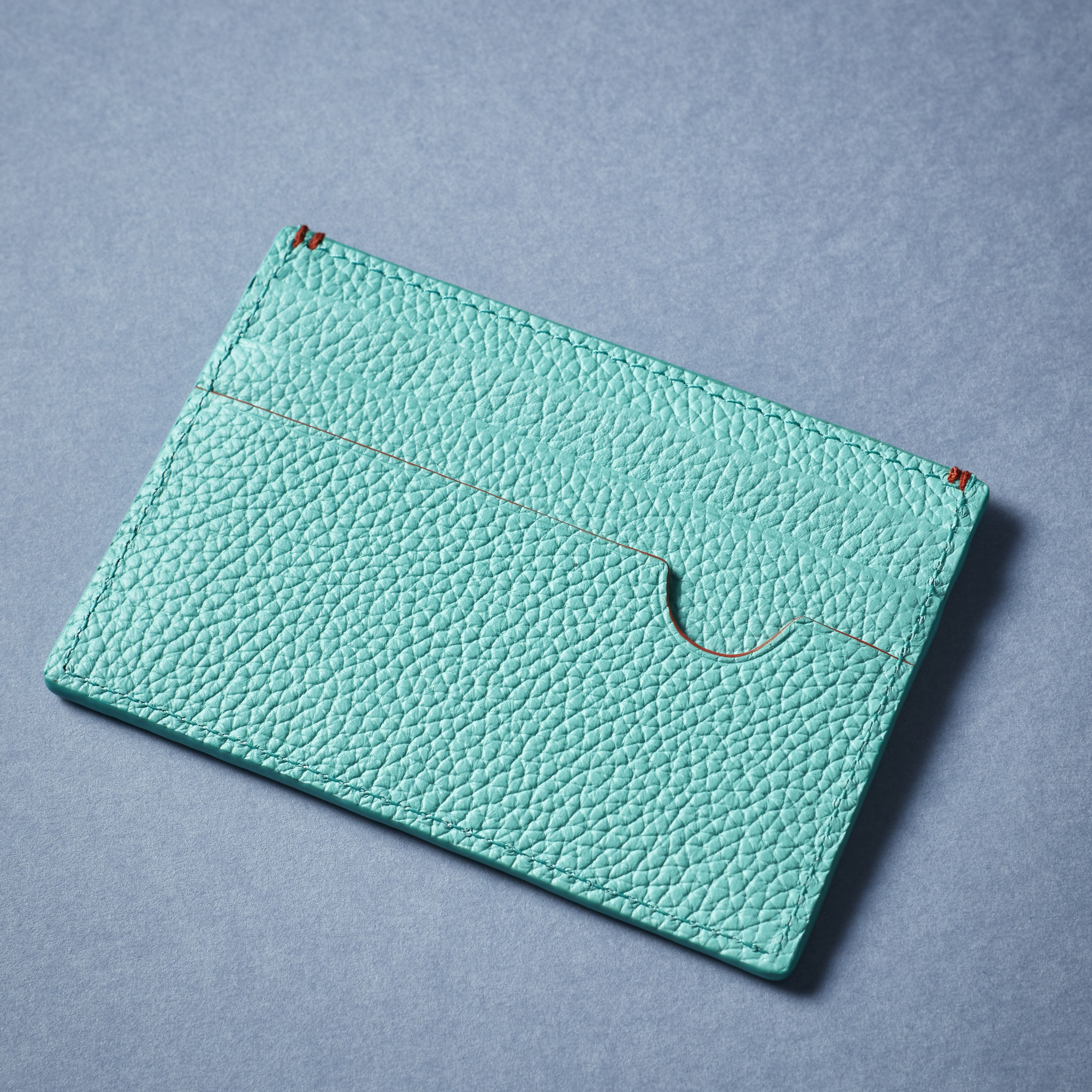 Fortnum's credit card holder in Eau de Nil - British product