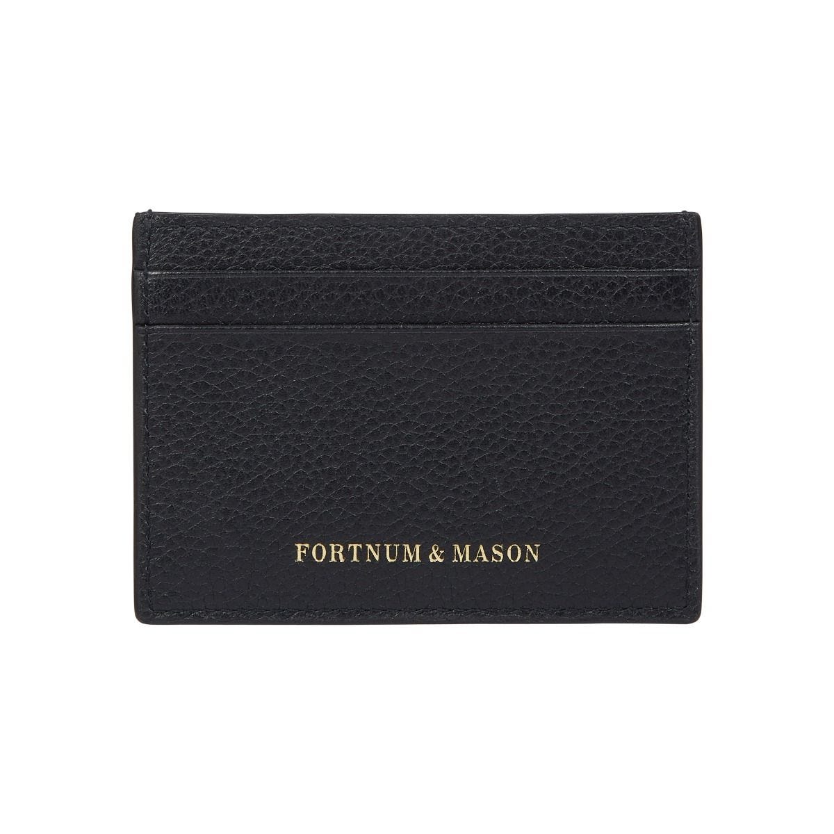 Fortnum's flat credit card holder in navy, UK version