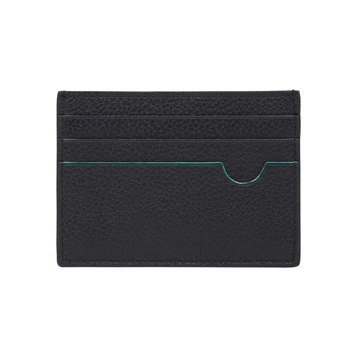 Fortnum's flat credit card holder in navy, UK version