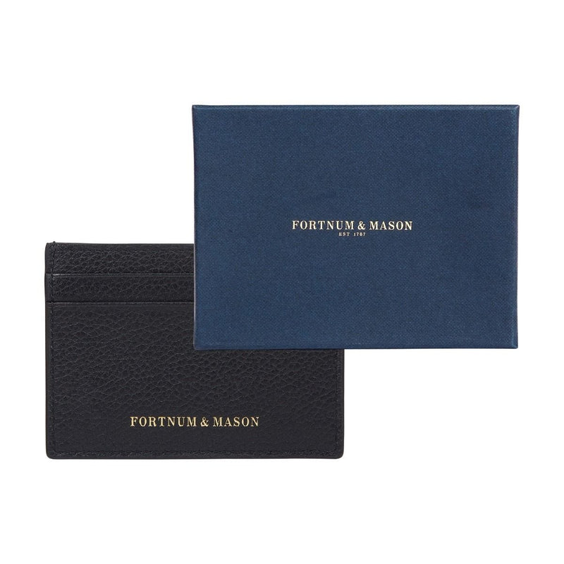 Fortnum's flat credit card holder in navy, UK version