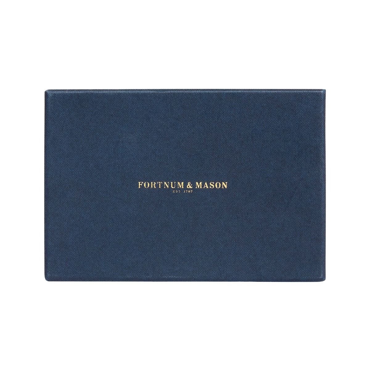 Fortnum's zip leather credit card holder in Eau de Nil (British brand)
