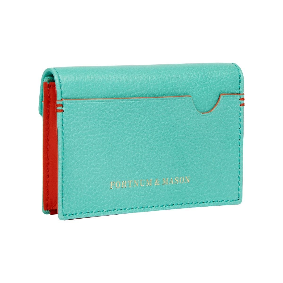 Fortnum's Flap credit card holder Eau de Nil, UK version