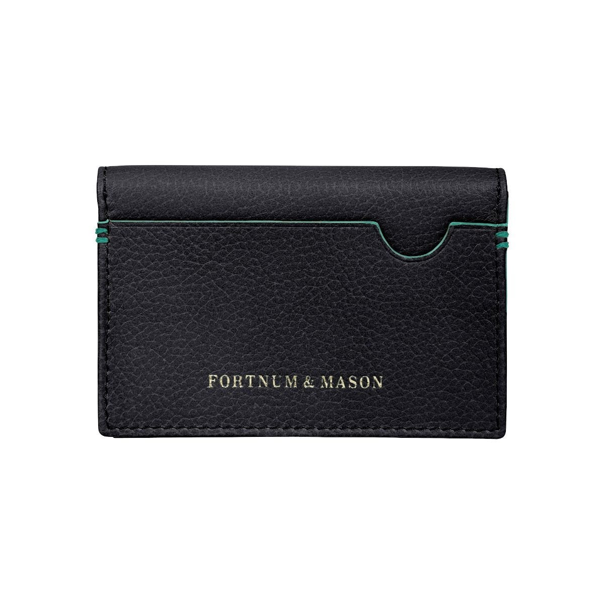 Fortnum's flap credit card holder navy, imported from the UK