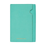 Fortnum's leather passport cover in Eau de Nil, UK version