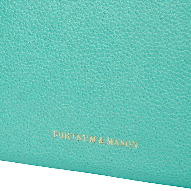 Fortnum's curved cosmetics bag Eau de Nil, UK version