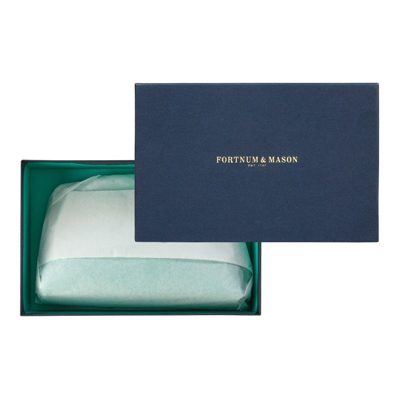 Fortnum's curved cosmetics bag Eau de Nil, UK version