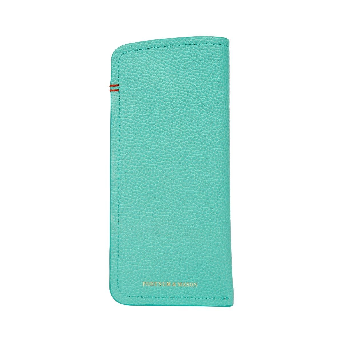 Fortnum's Eau de Nil leather glasses case, imported from the UK