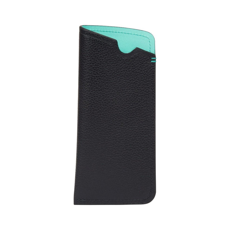 Fortnum and Mason navy leather glasses case (British brand)