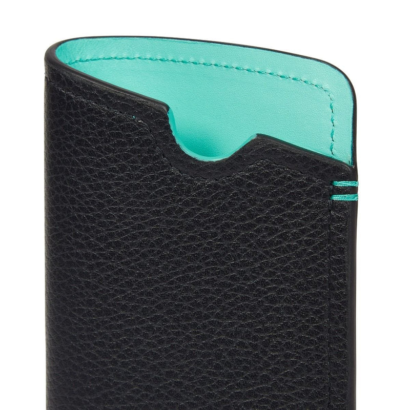 Fortnum and Mason navy leather glasses case (British brand)