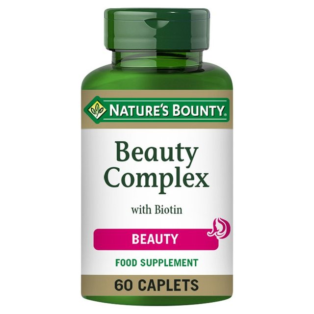 Nature's Bounty Beauty Complex with Biotin Supplement Caplets    60 per pack