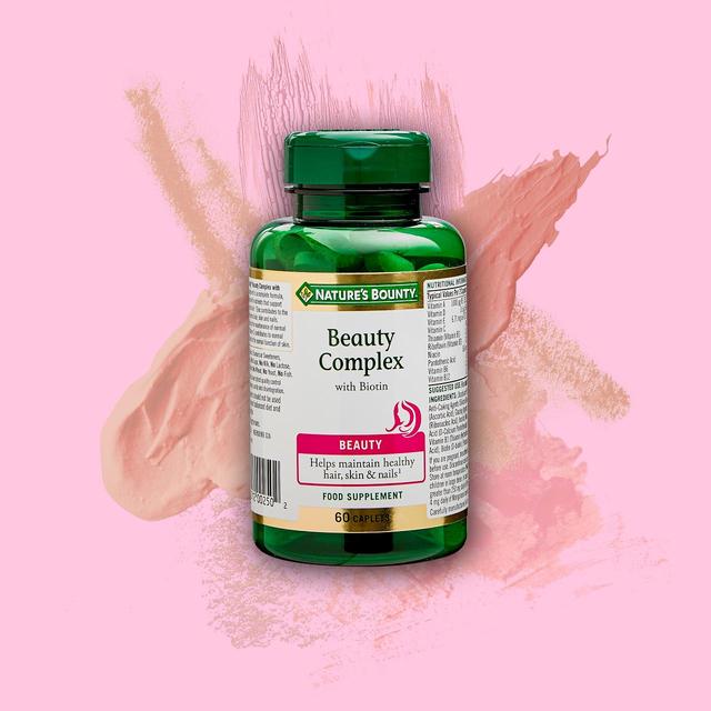 Nature's Bounty Beauty Complex with Biotin Supplement Caplets    60 per pack GOODS M&S   