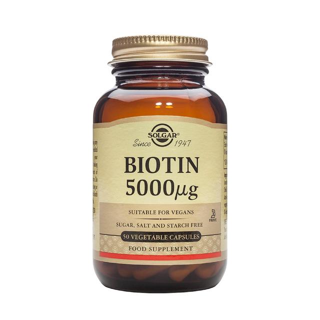 Solgar Biotin Vegetable Capsules 5000ug   50 per pack