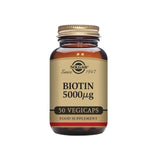 Solgar Biotin Vegetable Capsules 5000ug   50 per pack GOODS M&S   