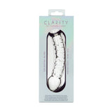 Clarity hand-blown glass dildo Celestial Bliss, UK version