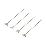 Fortnum's bee cocktail picks set of 4 in stainless steel - British product