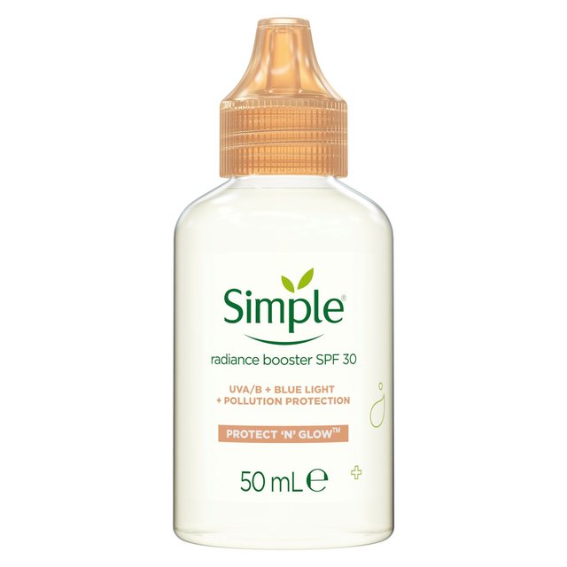 Simple Protect 'N' Glow Face Radiance Booster SPF 30    50ml GOODS M&S   