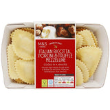 M&S Made In Italy Ricotta Porcini & Truffle Mezzelune   250g GOODS M&S   