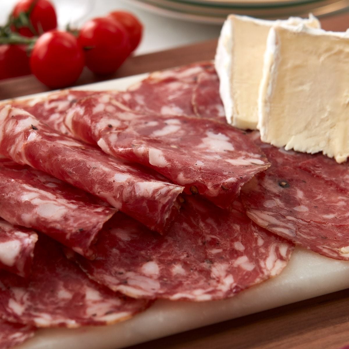 Fortnum & Mason garlic black pepper salami 100g, imported from the UK