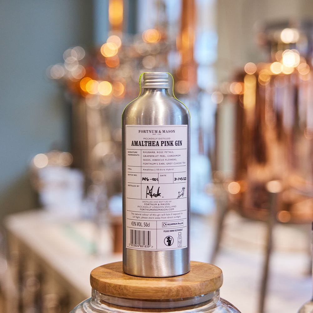 Fortnum's Amalthea Pink Gin refill 50cl (British brand)