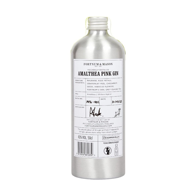Fortnum's Amalthea Pink Gin refill 50cl (British brand)