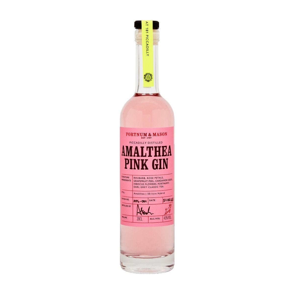 Fortnum's Amalthea pink gin 20cl - British product