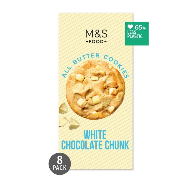 M&S Belgian White Chocolate Chunk Cookies   200g