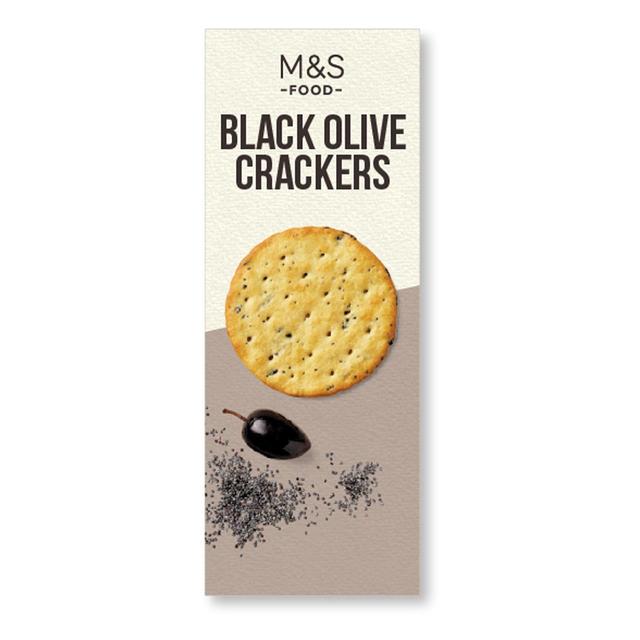 M&S Black Olive Crackers   150g