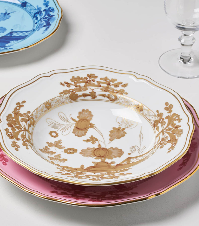 Ginori 1735 Oriente Italiano Aurum soup plate 24cm, UK version